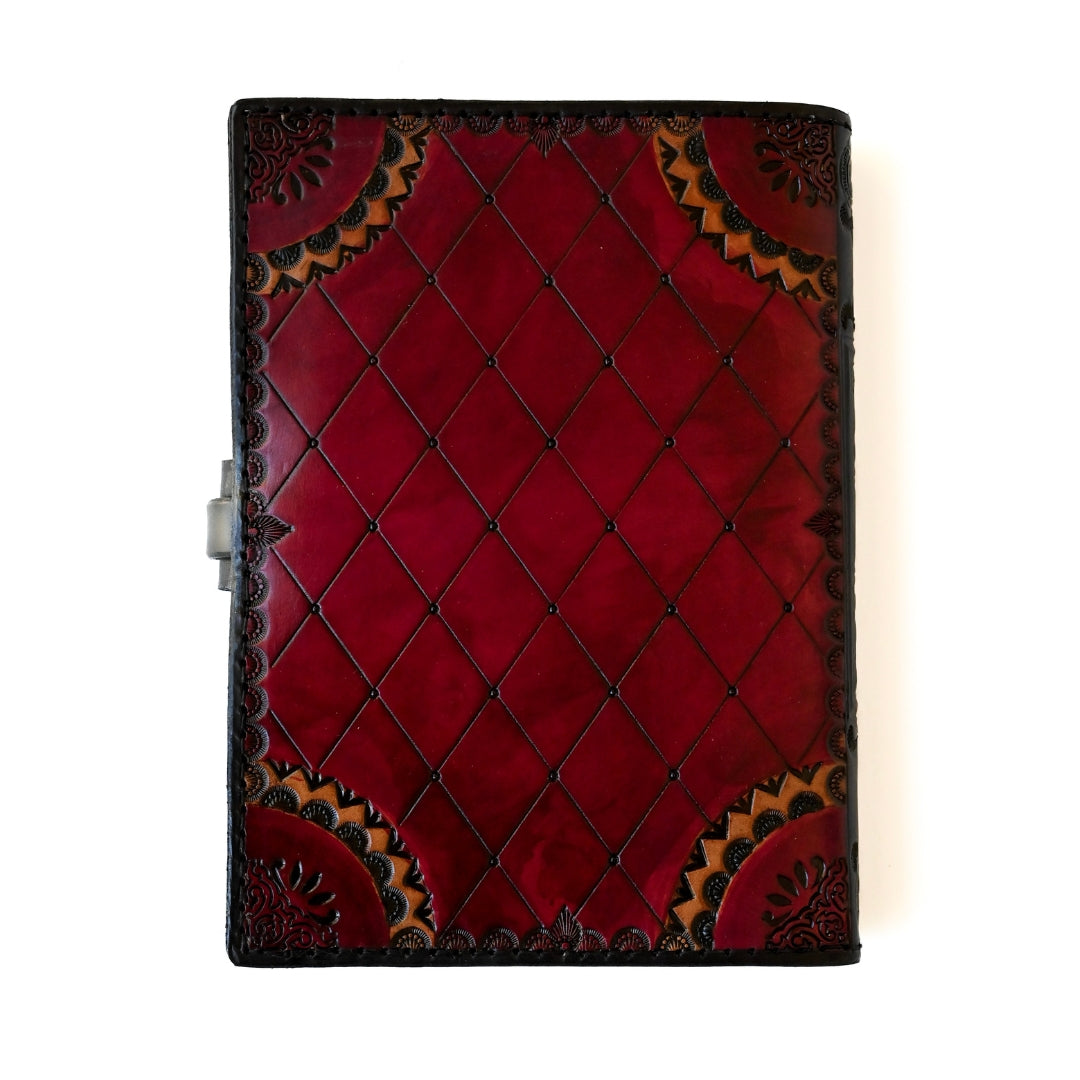 A5 Leather Diary Cover - Back
