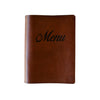 A5 Menu Cover Dark Tan