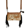 BILLIE cowhide fringe crossbody shoulder bag