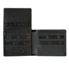 Black Crocodile & Kangaroo Wallet