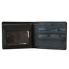 Black Crocodile & Kangaroo Wallet