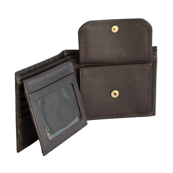 Brown Crocodile Leather Wallet