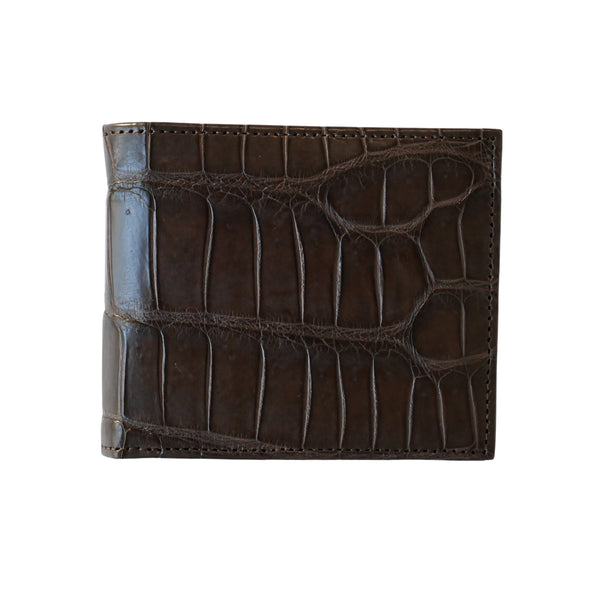 Brown Crocodile Leather Wallet