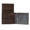 Brown Crocodile & Kangaroo Wallet