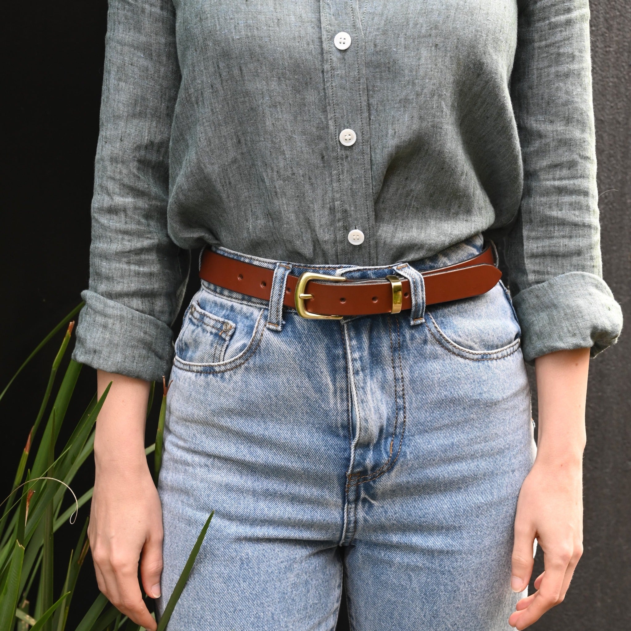 classic cowhide leather belt 1