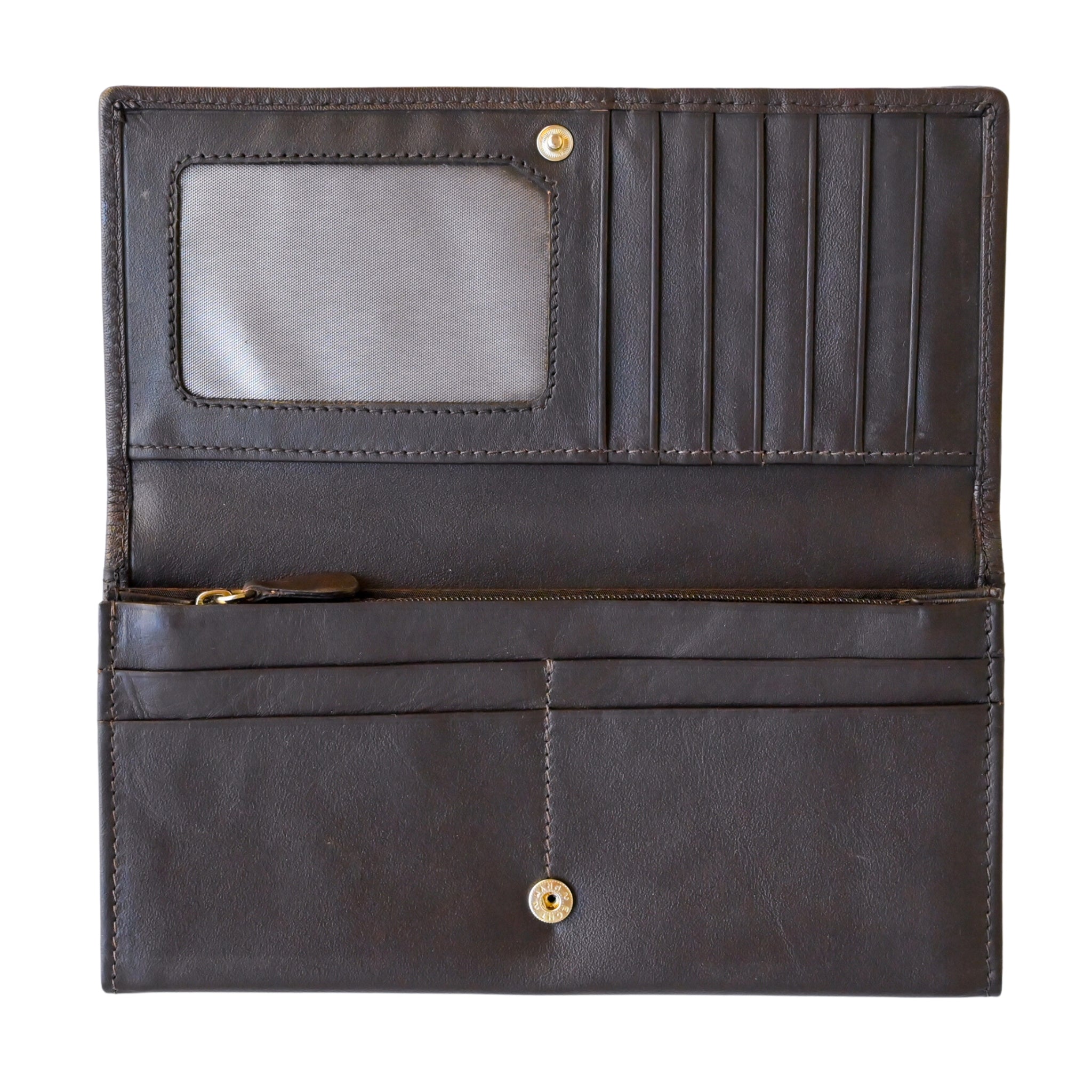 Cowhide Crocodile Long Wallet