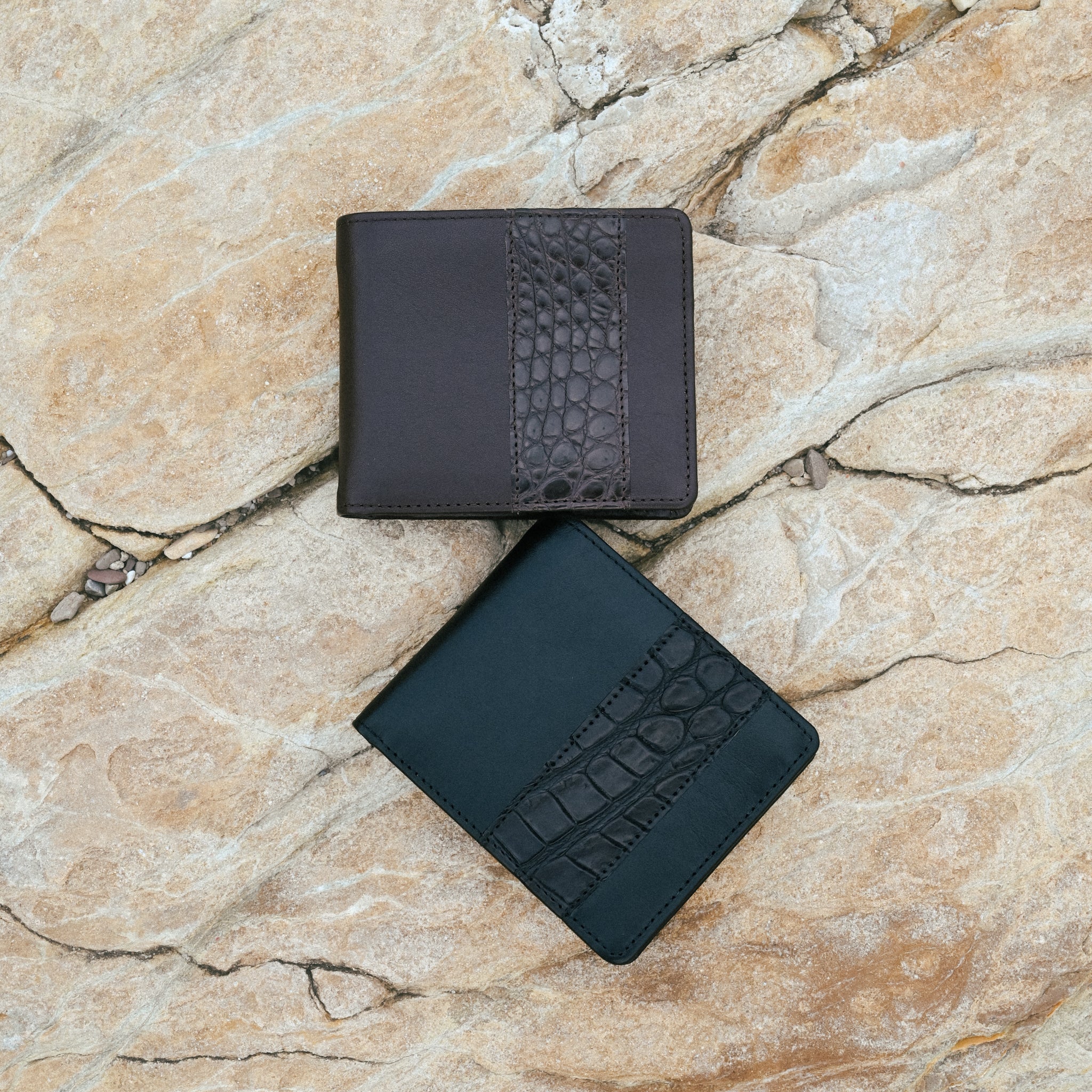 Crocodile & Kangaroo Wallet | 7 Cards, Coin Pouch & ID Window