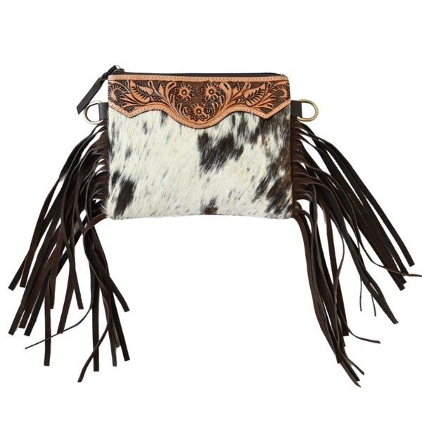DAISY fringe crossbody clutch