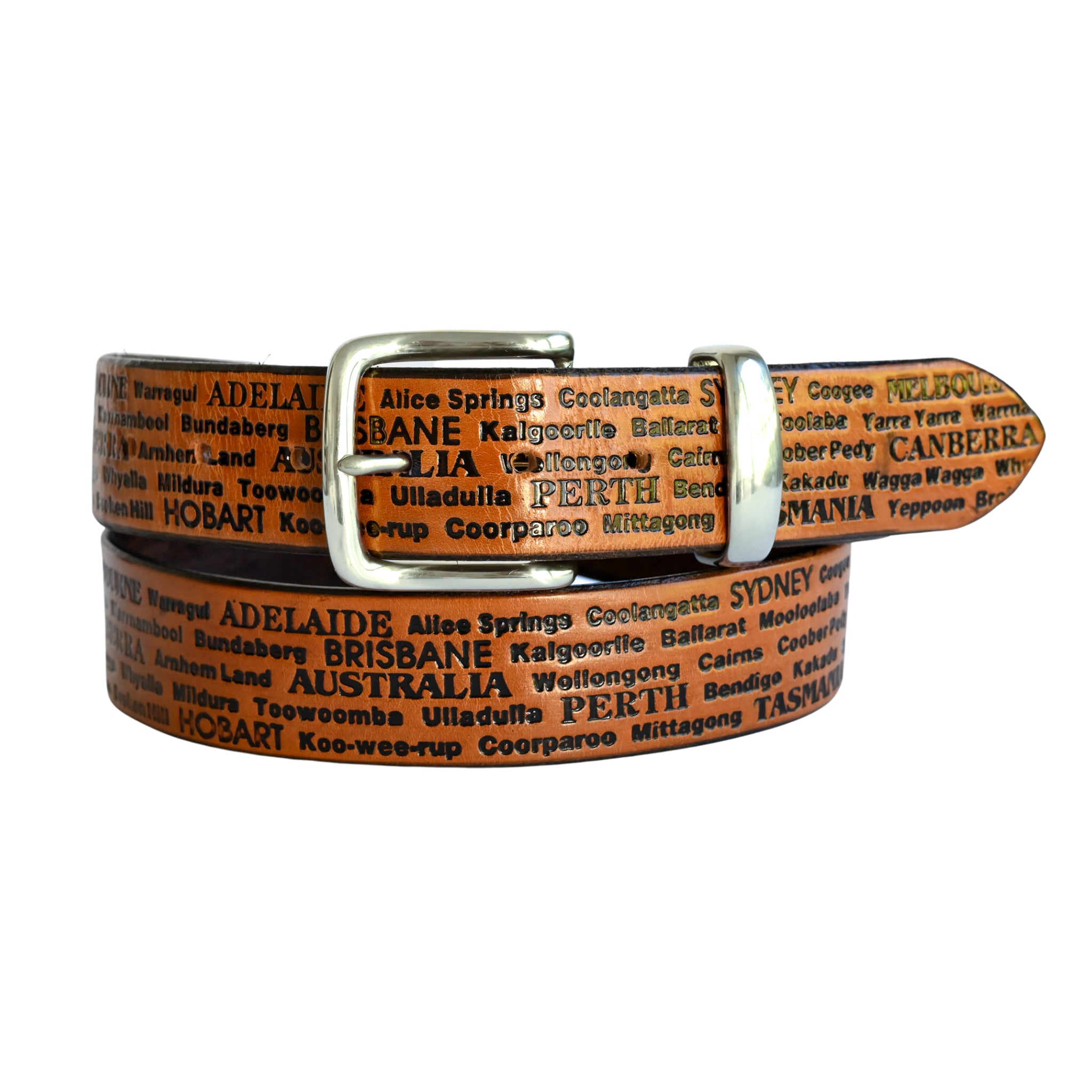Australian Cities & Towns Embossed Belt