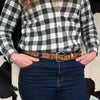 Floral Embossed Belt