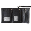 Floral Embossed Tri-Fold Soft Purse