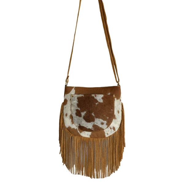JESSIE Cowhide Fringed Bag