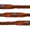 Plaited Red Concho Belt
