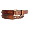 Plaited Red Concho Belt