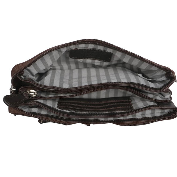Floral Embossed Crossbody Bag