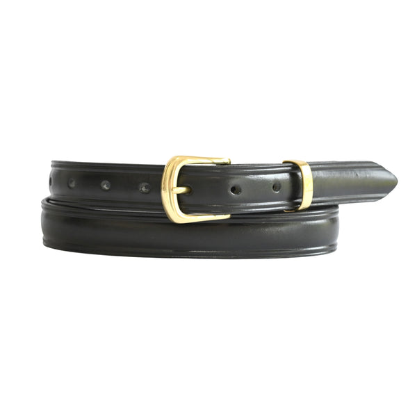 PLUS SIZE Classic Cowhide Belt 1" Black