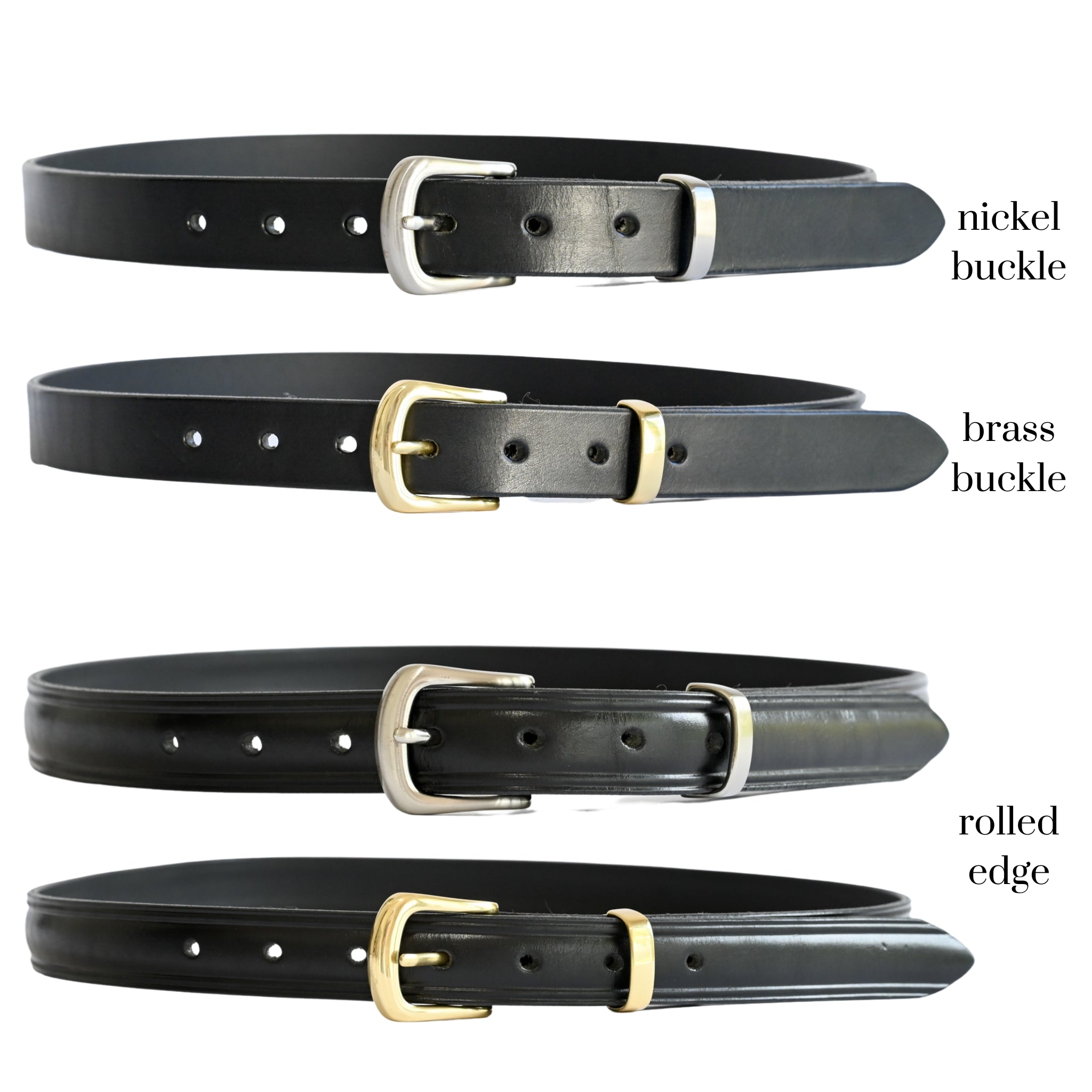 black cowhide belt 1
