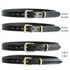 black cowhide belt 1" wide