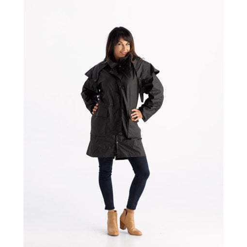 Didgeridoonas The Crawford Oilskin 3 Quarter Coat
