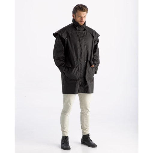Didgeridoonas The Crawford Oilskin 3 Quarter Coat