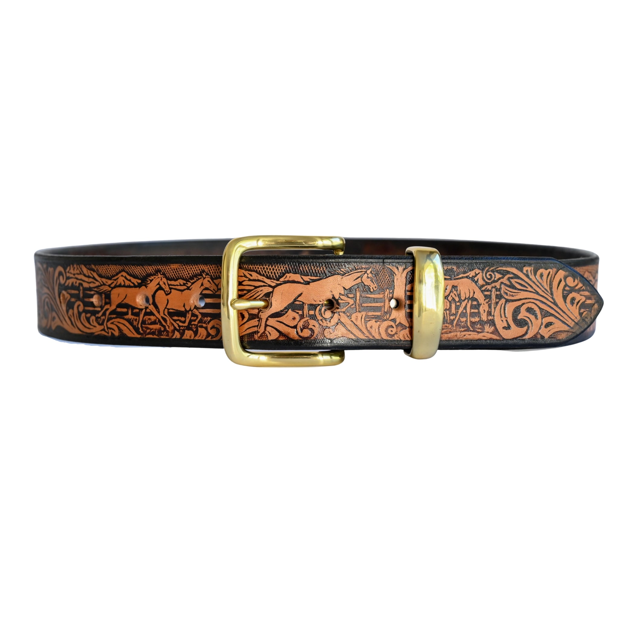 Brumby Embossed Belt
