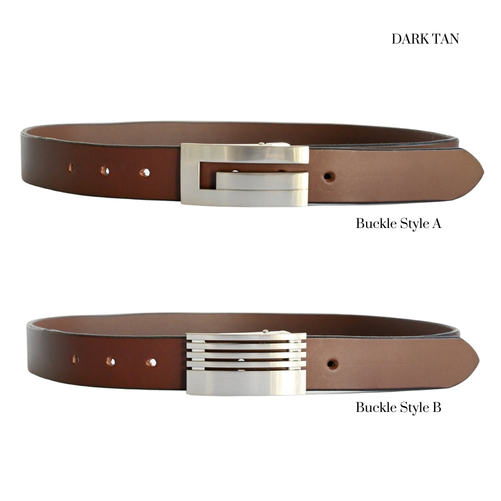 Gents Leather Dress Belt (Narrow 1 1/8") Hahndorf Leathersmith