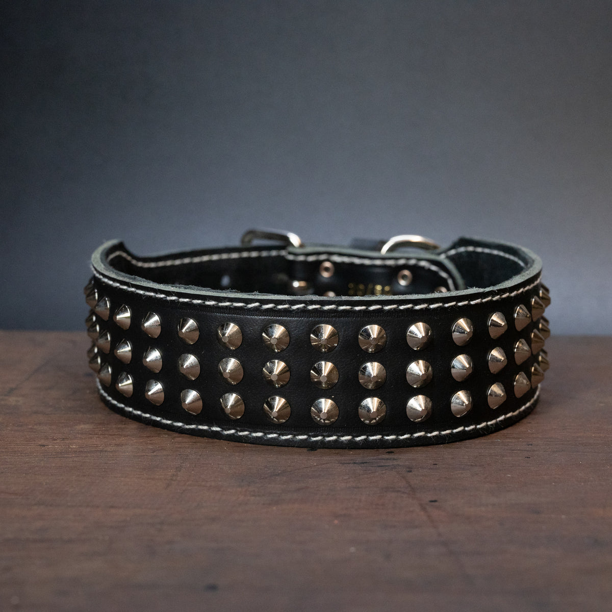 Black studded dog collar sale