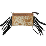 BILLIE cowhide fringe crossbody shoulder bag