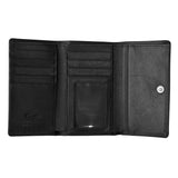 Black Kangaroo Tri Fold Purse