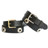 Black Leather Belt with Conchos