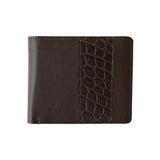 Brown Crocodile & Kangaroo Wallet