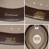 Akubra Cattleman Sand interior