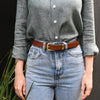 classic cowhide leather belt 1" width