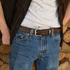 PLUS SIZE Classic Cowhide Belt 1 1/4"  Whisky | Dark Tan | Cognac
