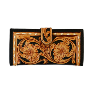 EDEN Tooled Cowhide Ladies Wallet