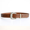Embossed Belt - Floral and Horse Pattern