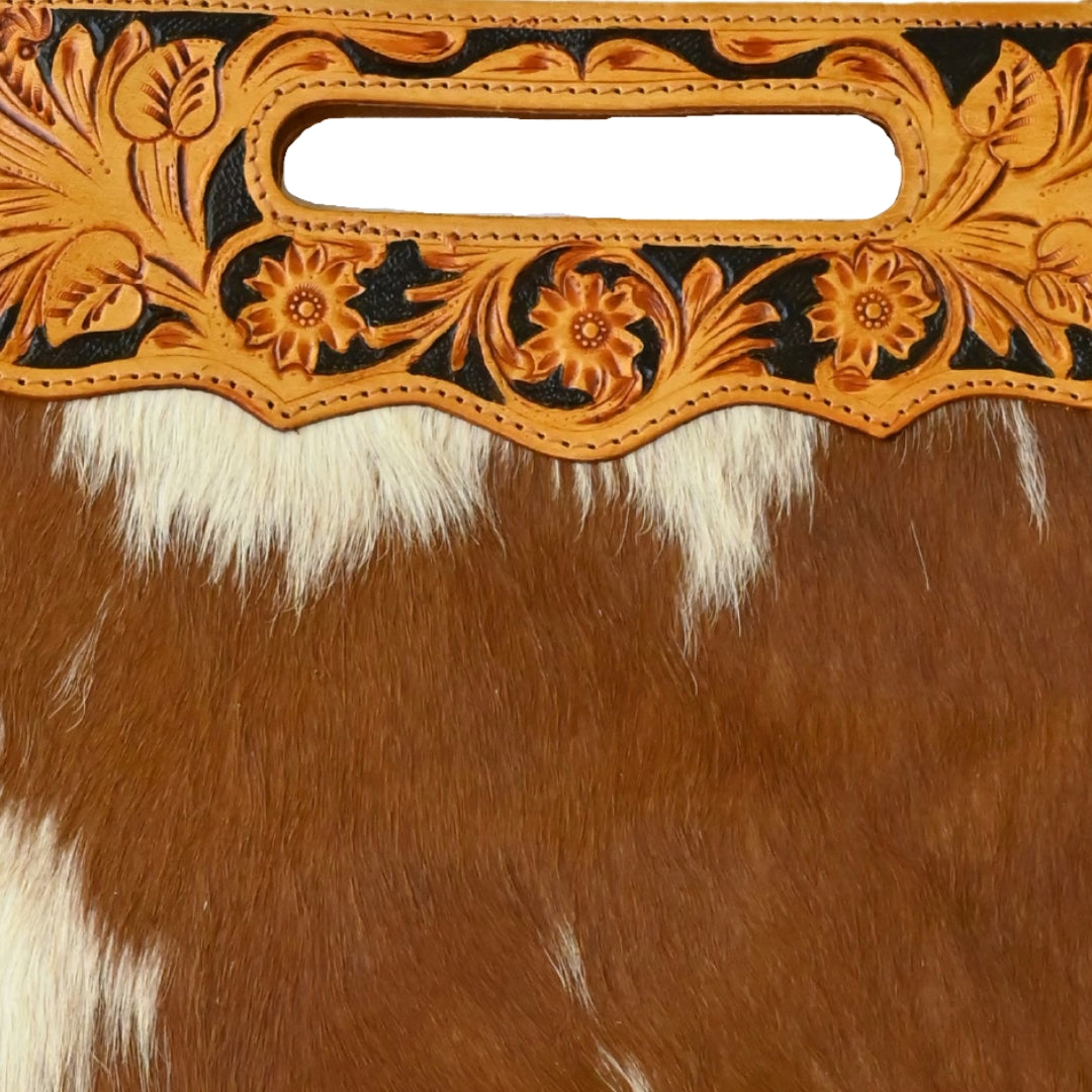 HARPER cowhide swing fringe bag