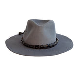 Black Hat Band Crocodile Leather