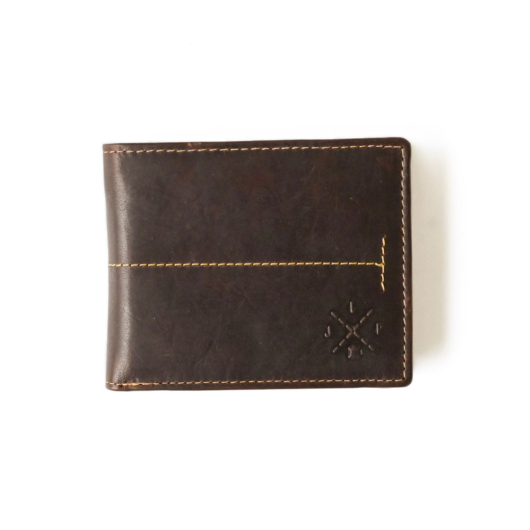 JLP ADIRA MEN'S LEATHER WALLET | cards, coin pouch, ID Window