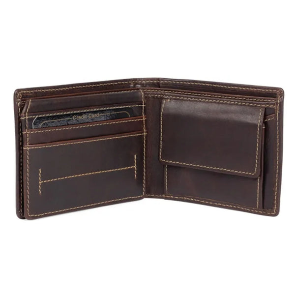 JLP ADIRA MEN'S LEATHER WALLET | cards, coin pouch, ID Window