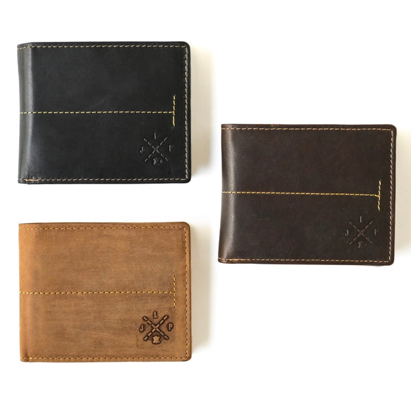 JLP ADIRA MEN'S LEATHER WALLET | cards, coin pouch, ID Window