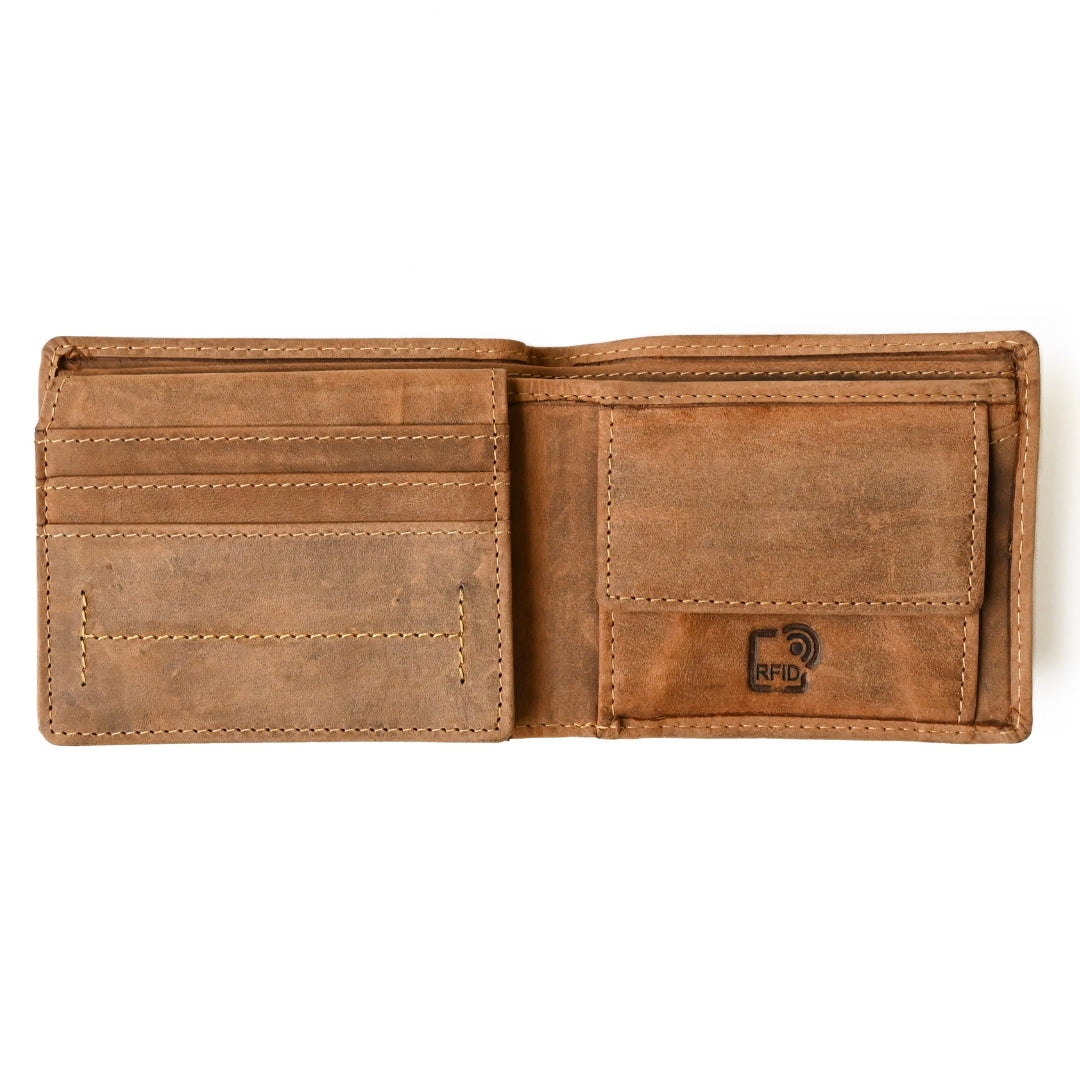 JLP ADIRA MEN'S LEATHER WALLET | cards, coin pouch, ID Window