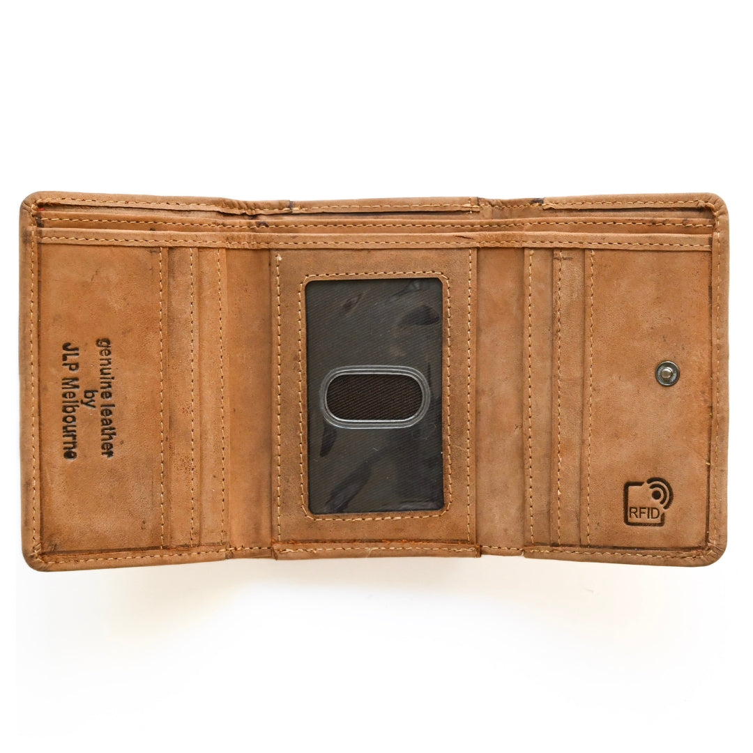 JLP PURUS MEN'S LEATHER WALLET | cards, ID Window