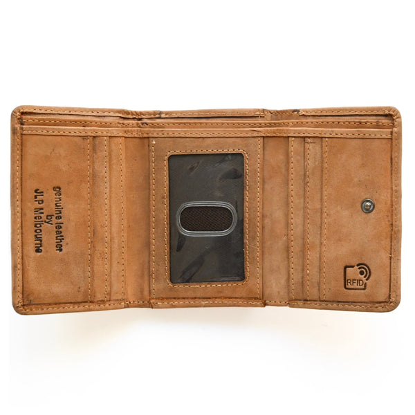 JLP PURUS MEN'S LEATHER WALLET | cards, ID Window