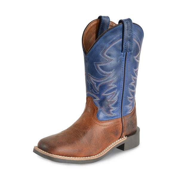 Brown and blue cowboy boot - Judd Boot Children