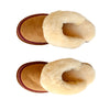 Julie Scuff Slippers  Braid Chestnut