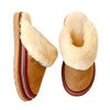 Julie Scuff Slippers  Braid Chestnut