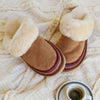 Julie Scuff Slippers  Braid Chestnut