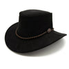 Kakadu Queenslander Suede Hat Black