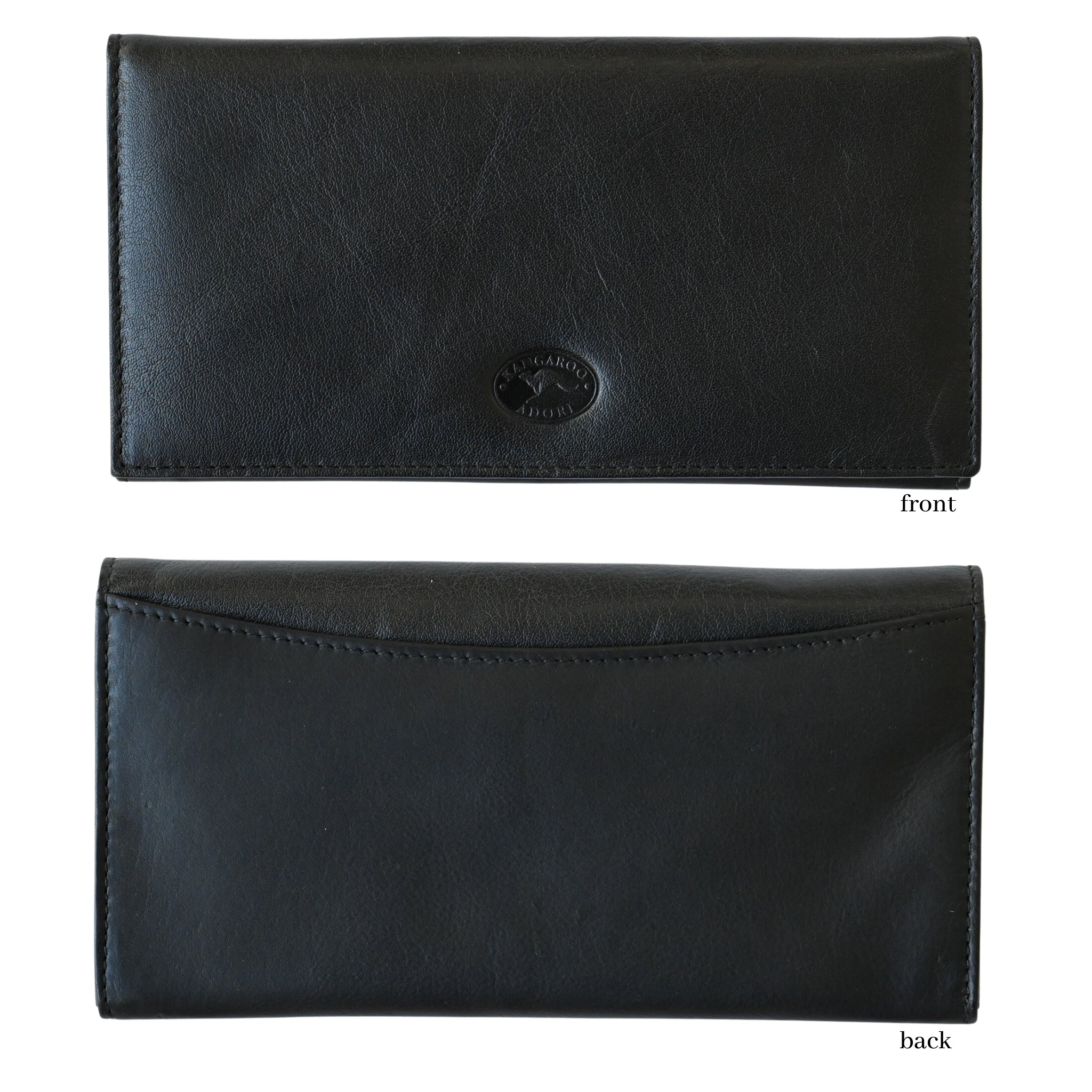 Kangaroo Ladies Long Wallet Black
